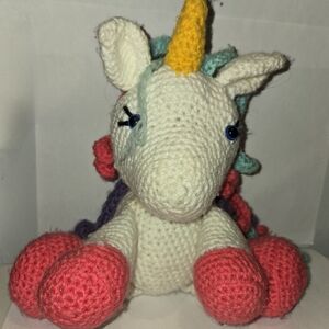 Colorful Unicorn Stuffed Animal Toy